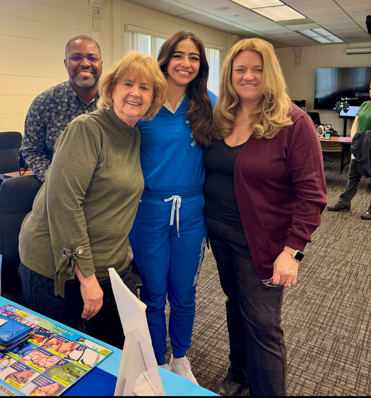 Optical Academy team set up at a community event
