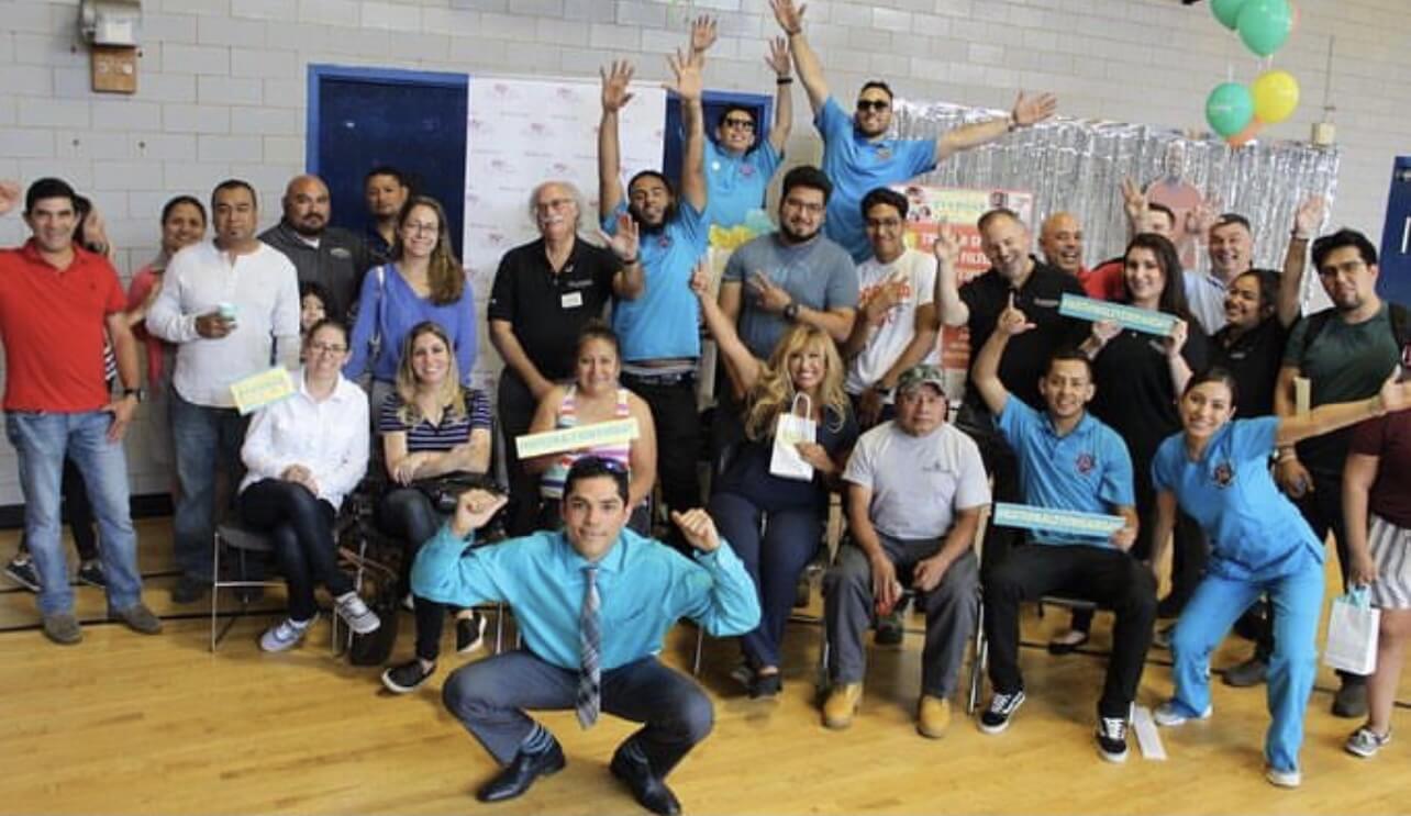 Optical Academy team at a community event