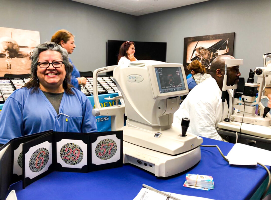 Optical Academy Onsite eye care event at a worksite